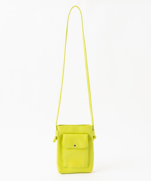 WEGO（ウィゴー）の「WEGO/マルチミニポシェット（ショルダーバッグ・レディース・ブラック/オフホワイト/ライム・FREE）」の20枚目の写真