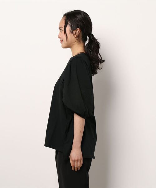 PICCIN（ピッチン）の「バルーンスリーブプルオーバー（Tシャツ/カットソー・レディース・ライトグレー/ブラック/ピンク・M/L）」の4枚目の写真