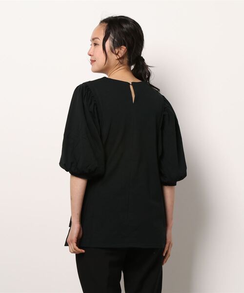 PICCIN（ピッチン）の「バルーンスリーブプルオーバー（Tシャツ/カットソー・レディース・ライトグレー/ブラック/ピンク・M/L）」の5枚目の写真