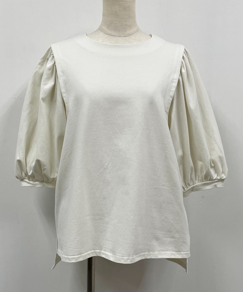 PICCIN（ピッチン）の「バルーンスリーブプルオーバー（Tシャツ/カットソー・レディース・ライトグレー/ブラック/ピンク・M/L）」の8枚目の写真