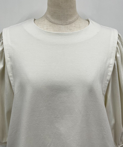 PICCIN（ピッチン）の「バルーンスリーブプルオーバー（Tシャツ/カットソー・レディース・ライトグレー/ブラック/ピンク・M/L）」の11枚目の写真