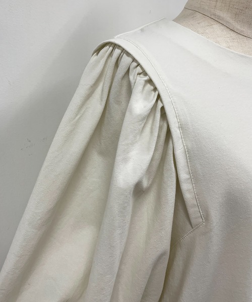 PICCIN（ピッチン）の「バルーンスリーブプルオーバー（Tシャツ/カットソー・レディース・ライトグレー/ブラック/ピンク・M/L）」の14枚目の写真