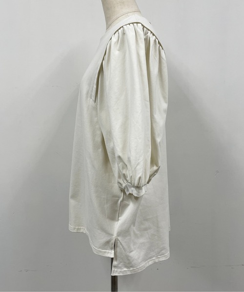 PICCIN（ピッチン）の「バルーンスリーブプルオーバー（Tシャツ/カットソー・レディース・ライトグレー/ブラック/ピンク・M/L）」の9枚目の写真