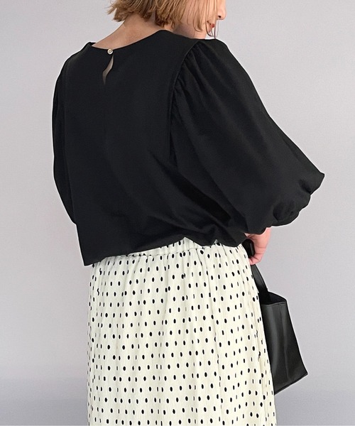 PICCIN（ピッチン）の「バルーンスリーブプルオーバー（Tシャツ/カットソー・レディース・ライトグレー/ブラック/ピンク・M/L）」の22枚目の写真