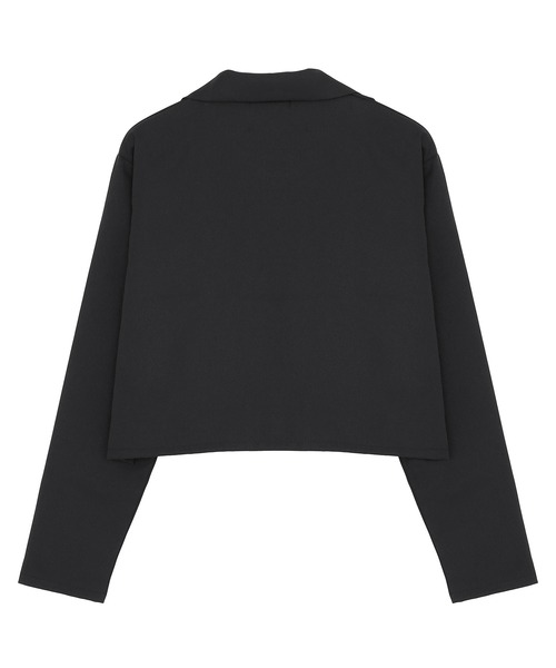 Figments(フィグメンツ)の「クロップドテーラードジャケット(テーラードジャケット・レディース・ブラック/ベージュ・FREE)」の6枚目の写真