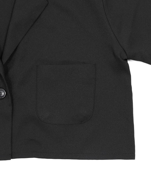 Figments(フィグメンツ)の「クロップドテーラードジャケット(テーラードジャケット・レディース・ブラック/ベージュ・FREE)」の14枚目の写真