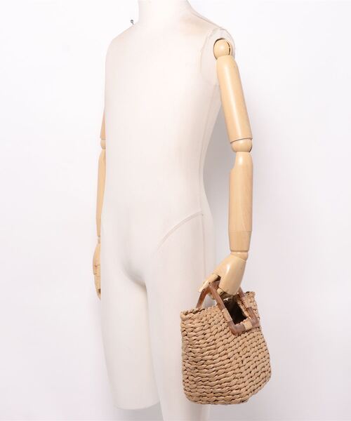 one after another NICE CLAUP（ワンアフターアナザーナイスクラップ）の「雑材かごBag（かごバッグ・レディース・アイボリー/その他1・FREE）」の7枚目の写真