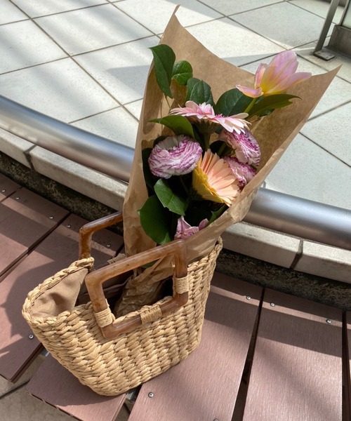 one after another NICE CLAUP（ワンアフターアナザーナイスクラップ）の「雑材かごBag（かごバッグ・レディース・アイボリー/その他1・FREE）」の22枚目の写真