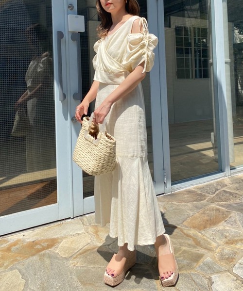 one after another NICE CLAUP（ワンアフターアナザーナイスクラップ）の「雑材かごBag（かごバッグ・レディース・アイボリー/その他1・FREE）」の11枚目の写真