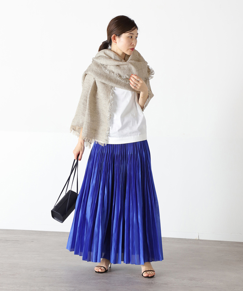 VERMEIL par iena(ヴェルメイユパーイエナ)の「【HAVEL studio/ハーヴェル スタジオ】SORBET プリーツスカート◆(スカート・レディース・ライトグレー/サックスブルー・SMALL/X-SMALL)」の13枚目の写真