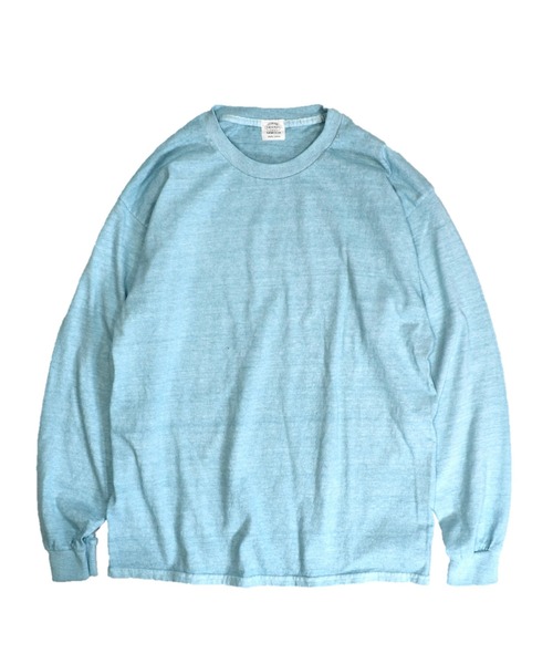 TOWNCRAFT（タウンクラフト）の「TOWNCRAFT / タウンクラフト PIGMENT LS TEE ヴィンテージ加工 長袖Tシャツ オーバーサイズ ロンT（Tシャツ/カットソー・メンズ・ベージュ/スモークピンク/ブルーグレー/グリーン/ネイビー/パープル/ブラック・LARGE/X-LARGE/MEDIUM/XX-LARGE）」の12枚目の写真