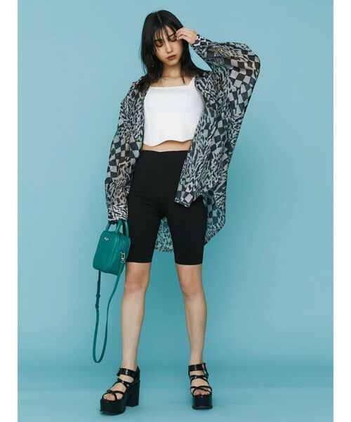 EMODA（エモダ）の「フィットハーフパギンス（レギンス/スパッツ・レディース・ブラック/ブラウン・FREE）」の5枚目の写真