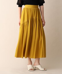 OPAQUE.CLIP | バイカラーステッチフレアスカート(スカート)