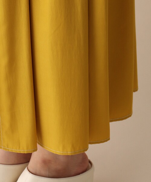 OPAQUE.CLIP（オペークドットクリップ）の「◆バイカラーステッチフレアスカート（スカート・レディース・ホワイト系7/ブラック系4/イエロー系9・36/38）」の9枚目の写真