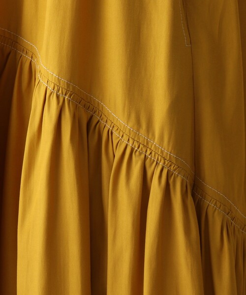 OPAQUE.CLIP（オペークドットクリップ）の「◆バイカラーステッチフレアスカート（スカート・レディース・ホワイト系7/ブラック系4/イエロー系9・36/38）」の14枚目の写真