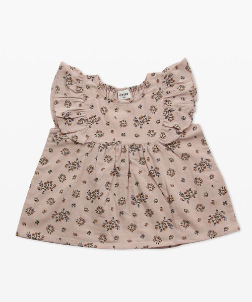 chil2（チルツー）の「布帛フリルTシャツ（Tシャツ/カットソー・キッズ・B/A/F/C/E/D/H/G/J/I・100cm/130cm/120cm/90cm/140cm/110cm/80ｃｍ）」の3枚目の写真