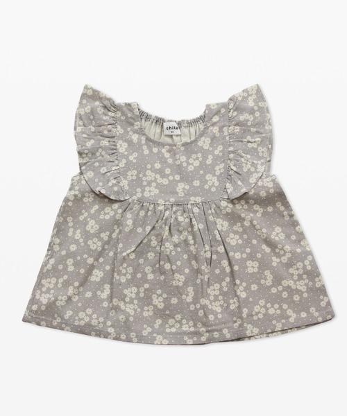 chil2（チルツー）の「布帛フリルTシャツ（Tシャツ/カットソー・キッズ・B/A/F/C/E/D/H/G/J/I・100cm/130cm/120cm/90cm/140cm/110cm/80ｃｍ）」の4枚目の写真