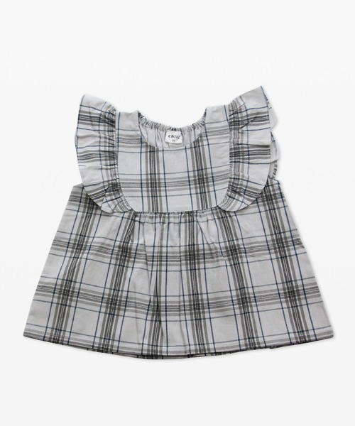 chil2（チルツー）の「布帛フリルTシャツ（Tシャツ/カットソー・キッズ・B/A/F/C/E/D/H/G/J/I・100cm/130cm/120cm/90cm/140cm/110cm/80ｃｍ）」の5枚目の写真