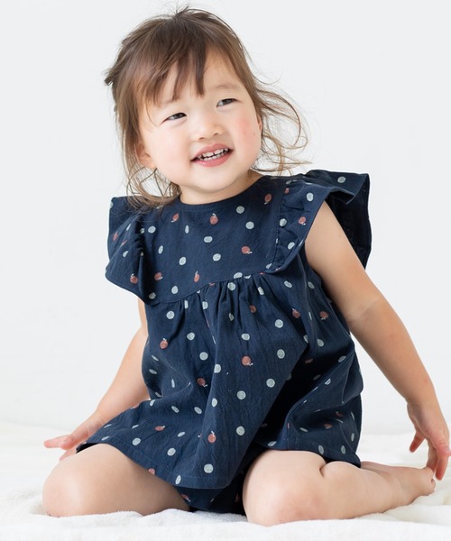 chil2（チルツー）の「布帛フリルTシャツ（Tシャツ/カットソー・キッズ・B/A/F/C/E/D/H/G/J/I・100cm/130cm/120cm/90cm/140cm/110cm/80ｃｍ）」の8枚目の写真