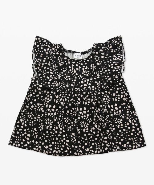 chil2（チルツー）の「布帛フリルTシャツ（Tシャツ/カットソー・キッズ・B/A/F/C/E/D/H/G/J/I・100cm/130cm/120cm/90cm/140cm/110cm/80ｃｍ）」の10枚目の写真