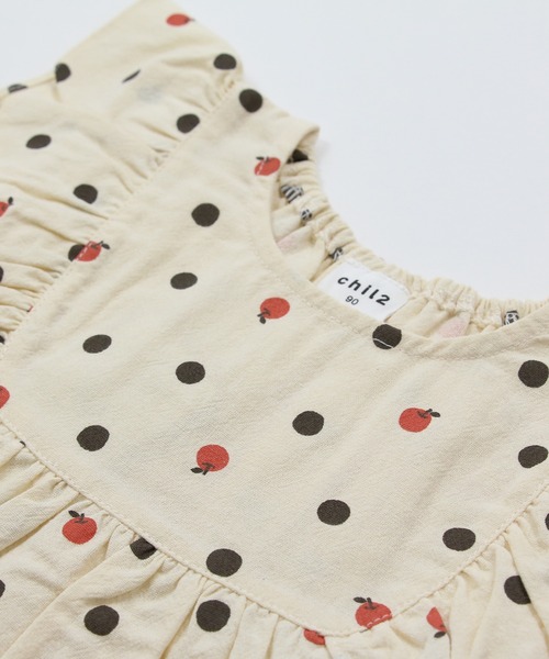 chil2（チルツー）の「布帛フリルTシャツ（Tシャツ/カットソー・キッズ・B/A/F/C/E/D/H/G/J/I・100cm/130cm/120cm/90cm/140cm/110cm/80ｃｍ）」の19枚目の写真