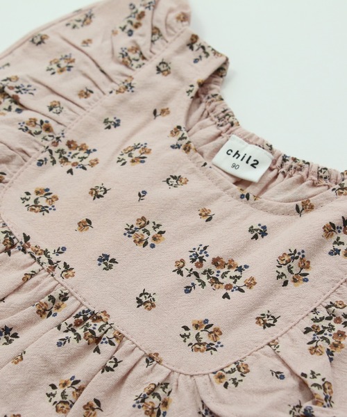 chil2（チルツー）の「布帛フリルTシャツ（Tシャツ/カットソー・キッズ・B/A/F/C/E/D/H/G/J/I・100cm/130cm/120cm/90cm/140cm/110cm/80ｃｍ）」の18枚目の写真