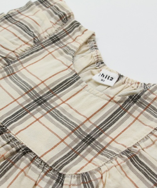 chil2（チルツー）の「布帛フリルTシャツ（Tシャツ/カットソー・キッズ・B/A/F/C/E/D/H/G/J/I・100cm/130cm/120cm/90cm/140cm/110cm/80ｃｍ）」の14枚目の写真