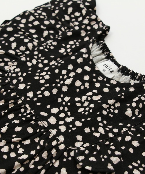 chil2（チルツー）の「布帛フリルTシャツ（Tシャツ/カットソー・キッズ・B/A/F/C/E/D/H/G/J/I・100cm/130cm/120cm/90cm/140cm/110cm/80ｃｍ）」の12枚目の写真