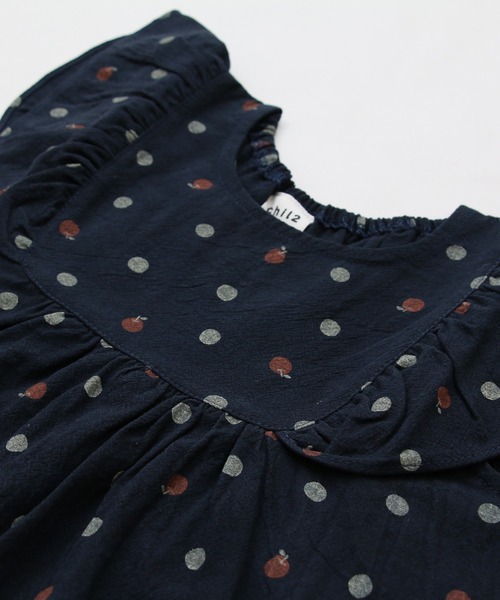 chil2（チルツー）の「布帛フリルTシャツ（Tシャツ/カットソー・キッズ・B/A/F/C/E/D/H/G/J/I・100cm/130cm/120cm/90cm/140cm/110cm/80ｃｍ）」の11枚目の写真