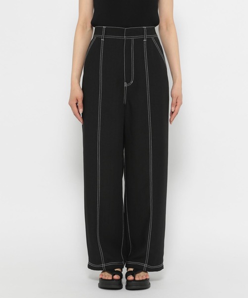 PAGEBOY（ページボーイ）の「ステッチルーズパンツ（その他パンツ・レディース・オフホワイト/ブラック/パープル系その他・FREE）」の15枚目の写真