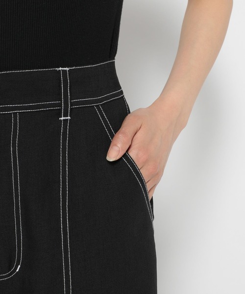 PAGEBOY（ページボーイ）の「ステッチルーズパンツ（その他パンツ・レディース・オフホワイト/ブラック/パープル系その他・FREE）」の13枚目の写真