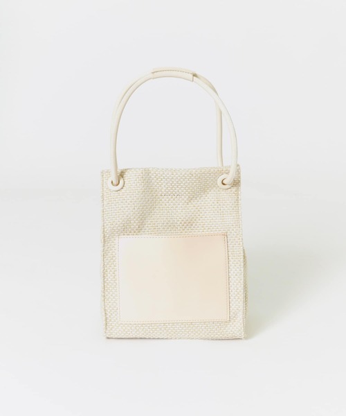 ITEMS URBANRESEARCH(アイテムズ アーバンリサーチ)の「ザツザイ2WAYミニトート(ショルダーバッグ・レディース・オフホワイト/チャコールグレー/ベージュ・-)」の18枚目の写真