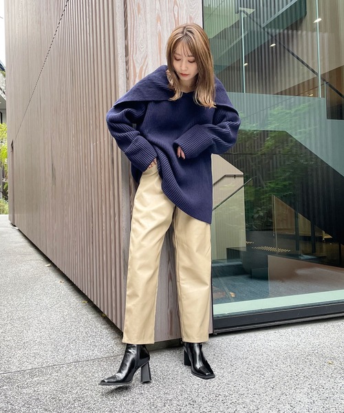 EVOL(イーボル)の「【EVOL】ウッドヒールスクエアブーツ IT9882(ブーツ・レディース・ブラック/ブラウン/アイボリー/モカ/ブラック×ブラック・22.5cm/23.5cm/24.5cm/23.0cm/24.0cm/25.0cm/22.0cm)」の10枚目の写真