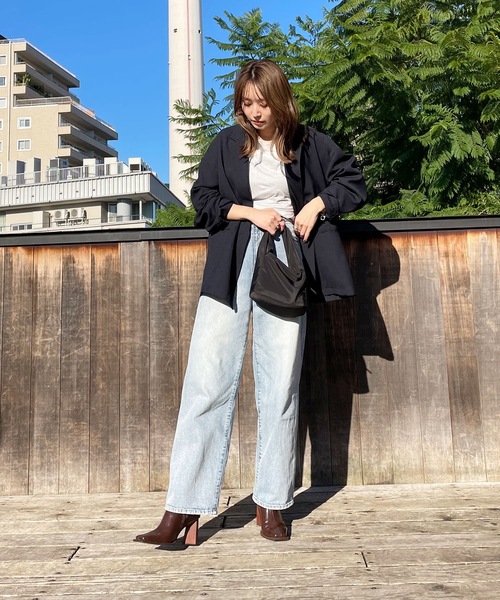 EVOL(イーボル)の「【EVOL】ウッドヒールスクエアブーツ IT9882(ブーツ・レディース・ブラック/ブラウン/アイボリー/モカ/ブラック×ブラック・22.5cm/23.5cm/24.5cm/23.0cm/24.0cm/25.0cm/22.0cm)」の12枚目の写真