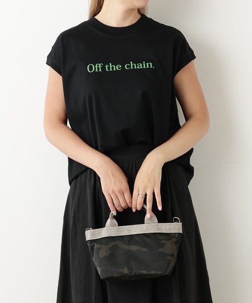 OUVRAGE CLASSE（ウヴラージュクラス）の「フレンチスリーブプリントT（Tシャツ/カットソー・レディース・ホワイト/ベージュ/イエロー/ブラック・FREE）」の3枚目の写真