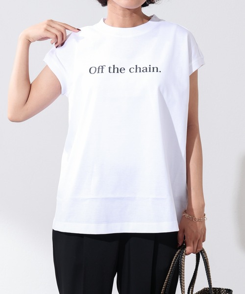 OUVRAGE CLASSE（ウヴラージュクラス）の「フレンチスリーブプリントT（Tシャツ/カットソー・レディース・ホワイト/ベージュ/イエロー/ブラック・FREE）」の8枚目の写真