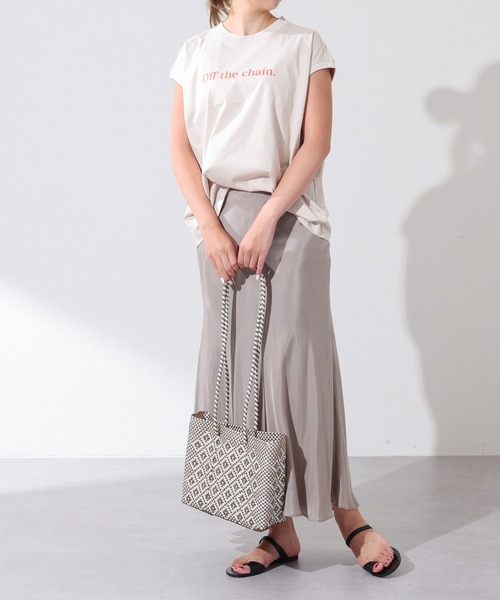 OUVRAGE CLASSE（ウヴラージュクラス）の「フレンチスリーブプリントT（Tシャツ/カットソー・レディース・ホワイト/ベージュ/イエロー/ブラック・FREE）」の11枚目の写真