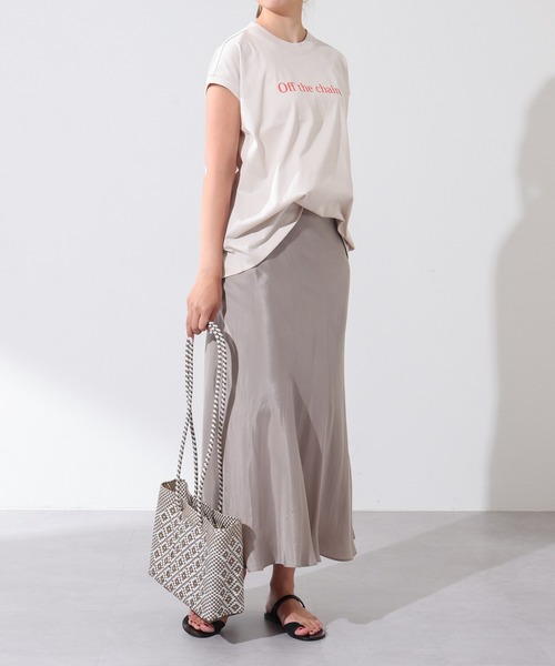 OUVRAGE CLASSE（ウヴラージュクラス）の「フレンチスリーブプリントT（Tシャツ/カットソー・レディース・ホワイト/ベージュ/イエロー/ブラック・FREE）」の12枚目の写真