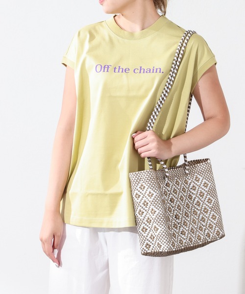 OUVRAGE CLASSE（ウヴラージュクラス）の「フレンチスリーブプリントT（Tシャツ/カットソー・レディース・ホワイト/ベージュ/イエロー/ブラック・FREE）」の19枚目の写真