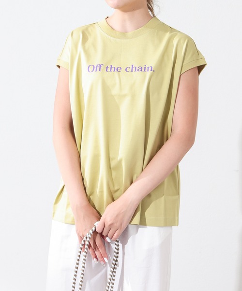 OUVRAGE CLASSE（ウヴラージュクラス）の「フレンチスリーブプリントT（Tシャツ/カットソー・レディース・ホワイト/ベージュ/イエロー/ブラック・FREE）」の20枚目の写真