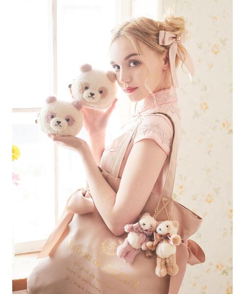 Maison de FLEUR(メゾンドフルール)の「パンダコインケース(コインケース・レディース・ベージュ/ピンクベージュ・FREE)」の10枚目の写真