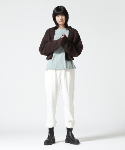 BEAVER(ビーバー)の「VESTI/ヴェスティ TOMMY PANTALONE FRENCH TERRY スウェットパンツ IT818TFT(スウェットパンツ・レディース・ホワイト/パープル/ネイビー/オレンジ・SMALL)」の15枚目の写真