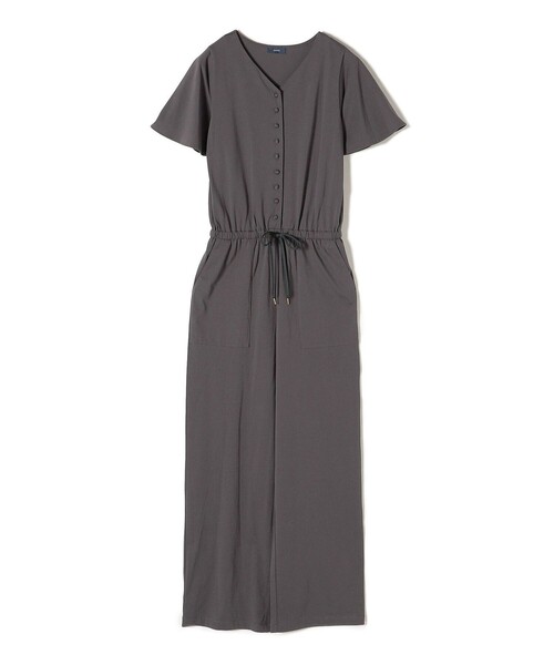 SHIPS(シップス)の「*フロントボタンVネックサロペット◇(つなぎ/オールインワン・レディース・チャコールグレー/グリーン/ライム/ダークブルー・SMALL/MEDIUM)」の18枚目の写真