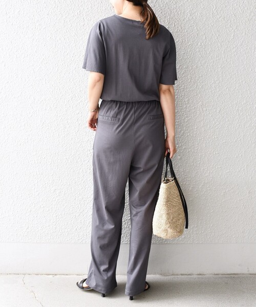 SHIPS(シップス)の「*フロントボタンVネックサロペット◇(つなぎ/オールインワン・レディース・チャコールグレー/グリーン/ライム/ダークブルー・SMALL/MEDIUM)」の7枚目の写真