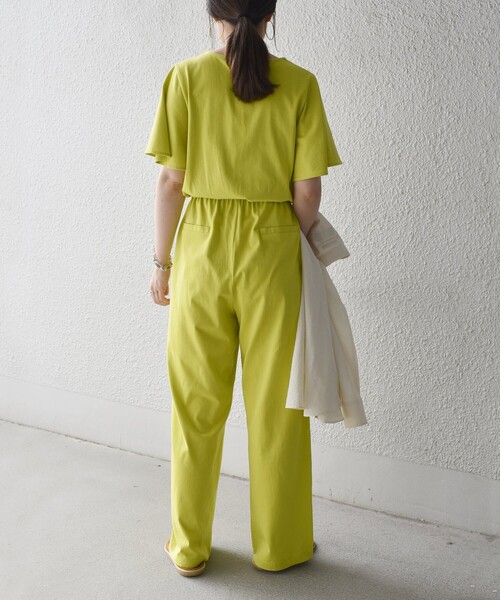 SHIPS(シップス)の「*フロントボタンVネックサロペット◇(つなぎ/オールインワン・レディース・チャコールグレー/グリーン/ライム/ダークブルー・SMALL/MEDIUM)」の21枚目の写真