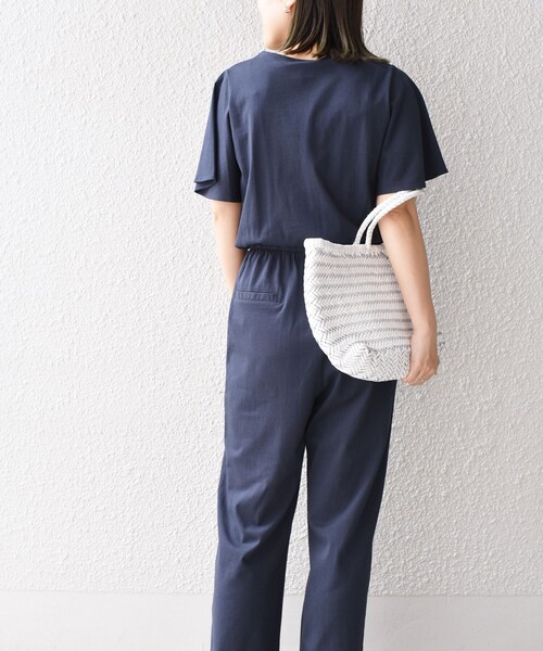 SHIPS(シップス)の「*フロントボタンVネックサロペット◇(つなぎ/オールインワン・レディース・チャコールグレー/グリーン/ライム/ダークブルー・SMALL/MEDIUM)」の9枚目の写真