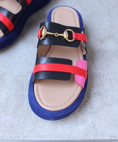 Uncut Bound(アンカットバウンド)の「ANNAISHA(アンナイシャ) VIDI サンダル(サンダル・レディース・ブラック/カーキ・36/35)」の6枚目の写真