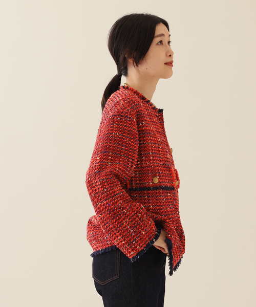 GIOLICAツイードワイドジャケット journal standard L'essage(ジャーナルスタンダードレサージュ