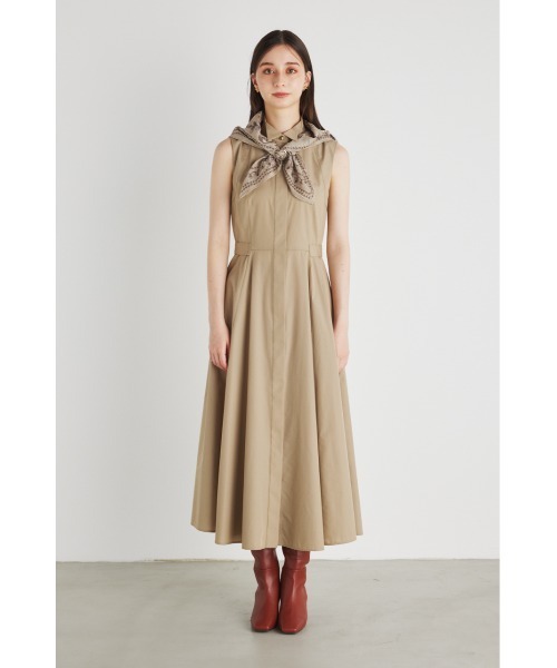 rienda（リエンダ）の「スカーフポイントフレアワンピース（ワンピース・レディース・ブラック/オレンジ/ベージュ・SMALL/MEDIUM）」の11枚目の写真