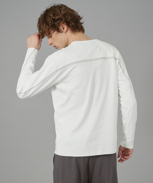 5351 POUR LES HOMMES(ゴーサンゴーイチプールオム)の「バックラインロングスリーブTシャツ(Tシャツ/カットソー・メンズ・ホワイト/ブラック/カーキ・44/46/48/50)」の2枚目の写真